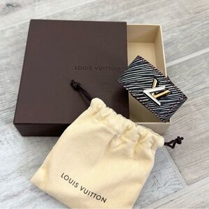 Louis Vuitton Denim Dark Epi Twist Cuff Bracelet